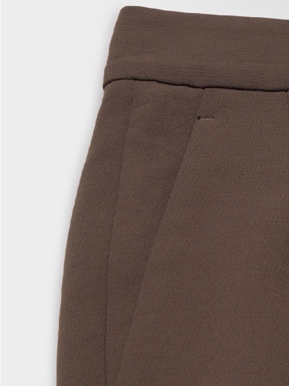 Aritzia Limitless WIDER trousers in rich mocha brown